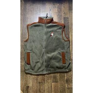 VINTAGE 90s Polar Graphics Santa Fe Vest Mens XL Fleece Made In USA